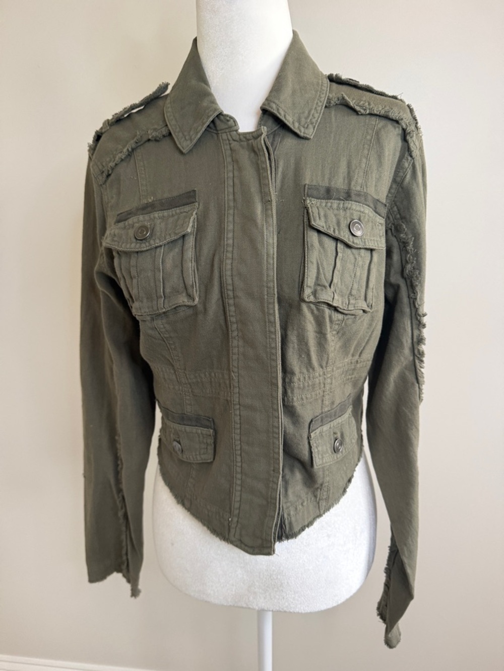 NEW! URBAN OUTFITTERS Olive Military-Style Women's Jacket size small